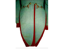 Restaurování textilu - Detail uniformy rakouského sapéra